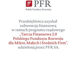 PFR information about financial grant